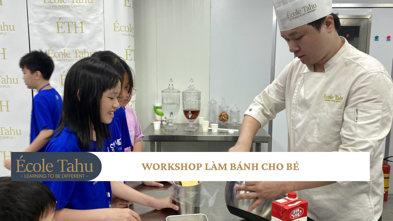 workshop làm bánh cho bé