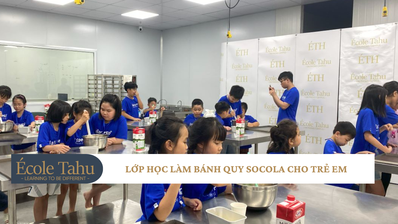 LỚP HỌC LÀM BÁNH QUY SOCOLA CHO TRẺ EM