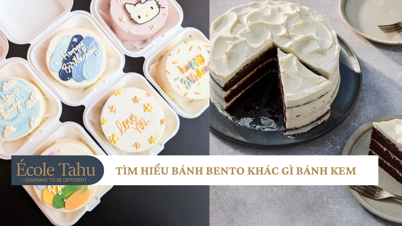 TÌM HIỂU BÁNH BENTO KHÁC GÌ BÁNH KEM