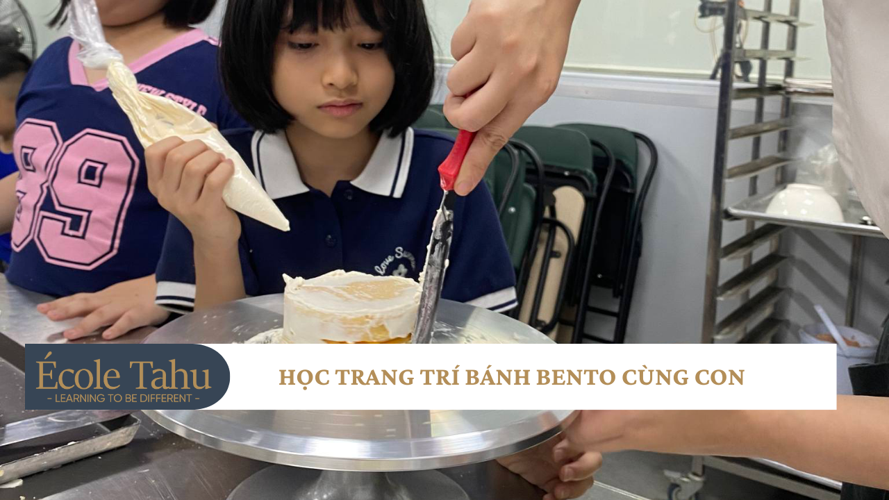 học trang trí bánh bento cùng con